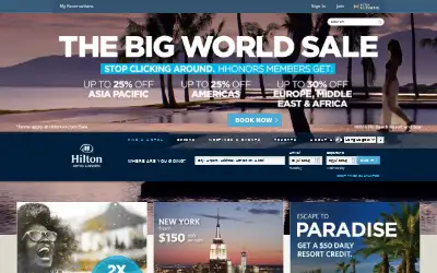hilton.com in 2016
