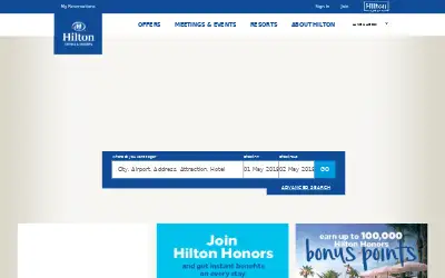 hilton.com in 2018