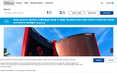 hilton.com in 2021