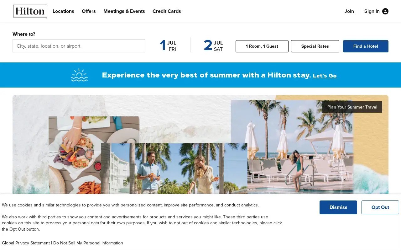 hilton.com in 2022