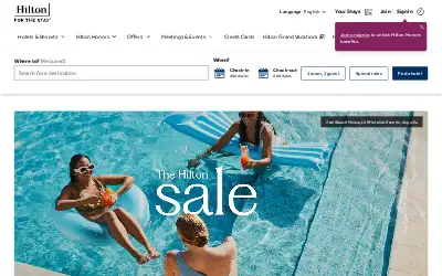hilton.com in 2025