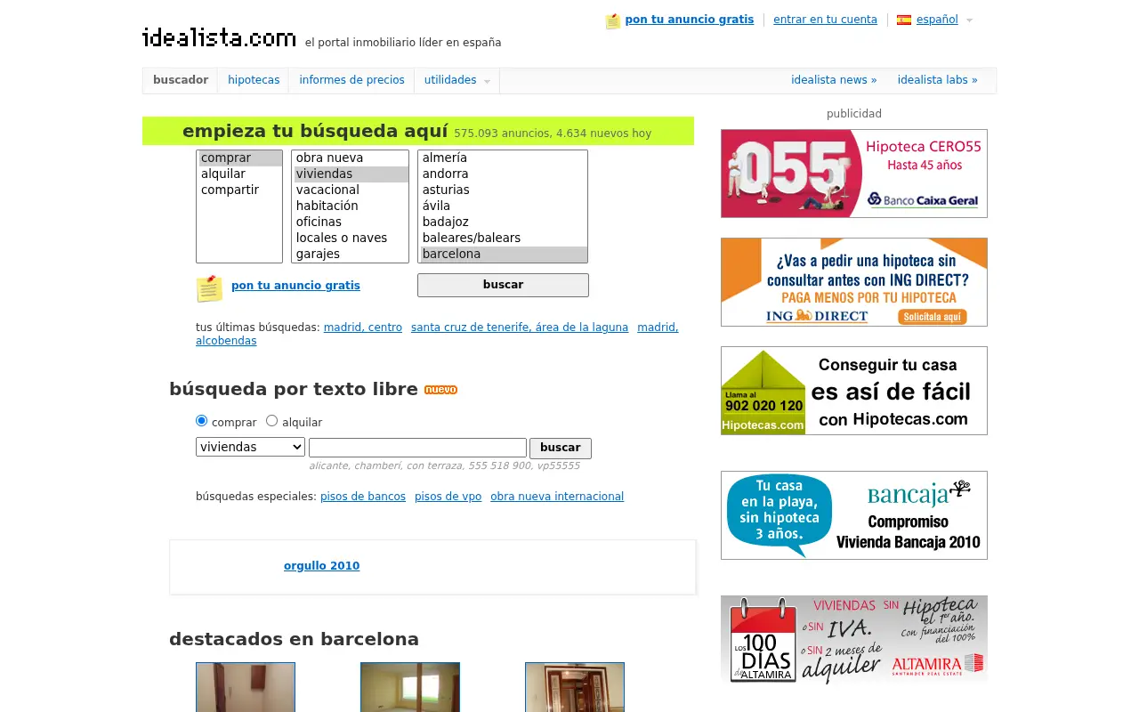 idealista.com in 2010