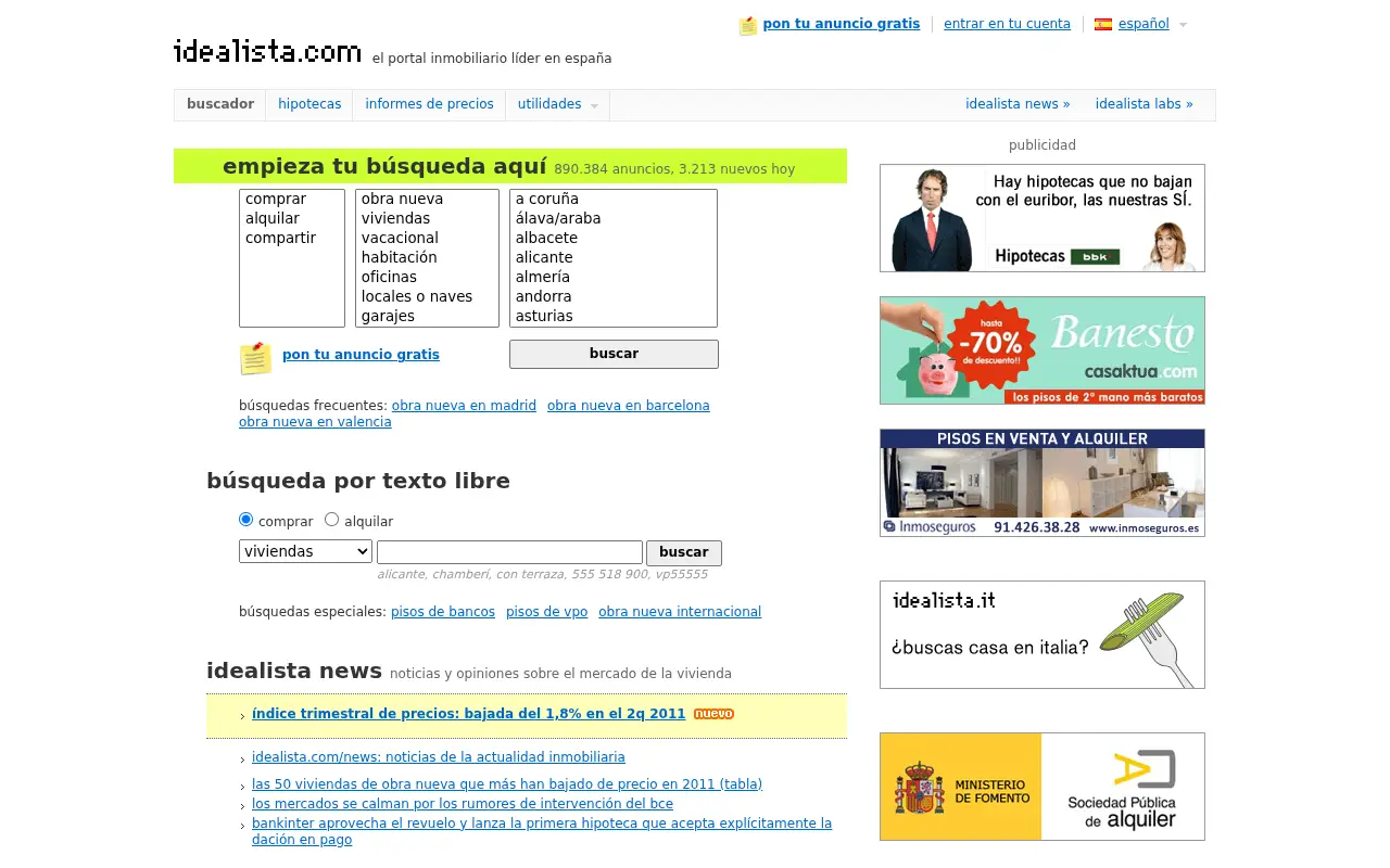 idealista.com on July 13, 2011