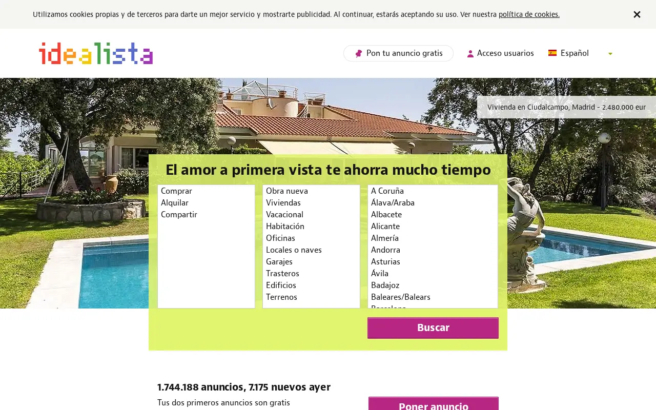 idealista.com in 2019