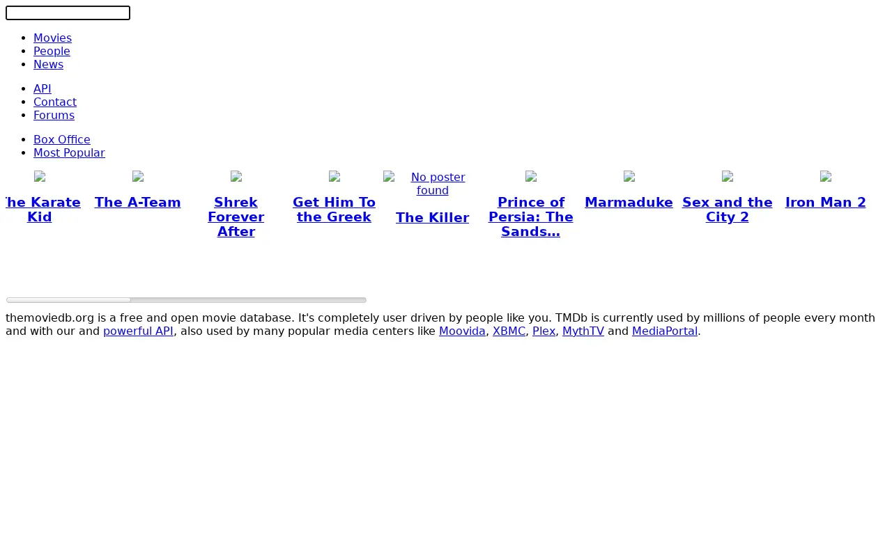 themoviedb.org in 2010