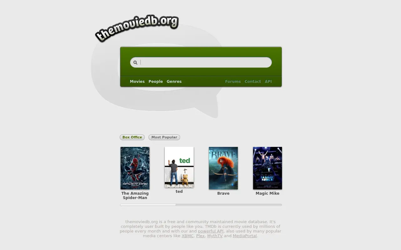 themoviedb.org in 2012