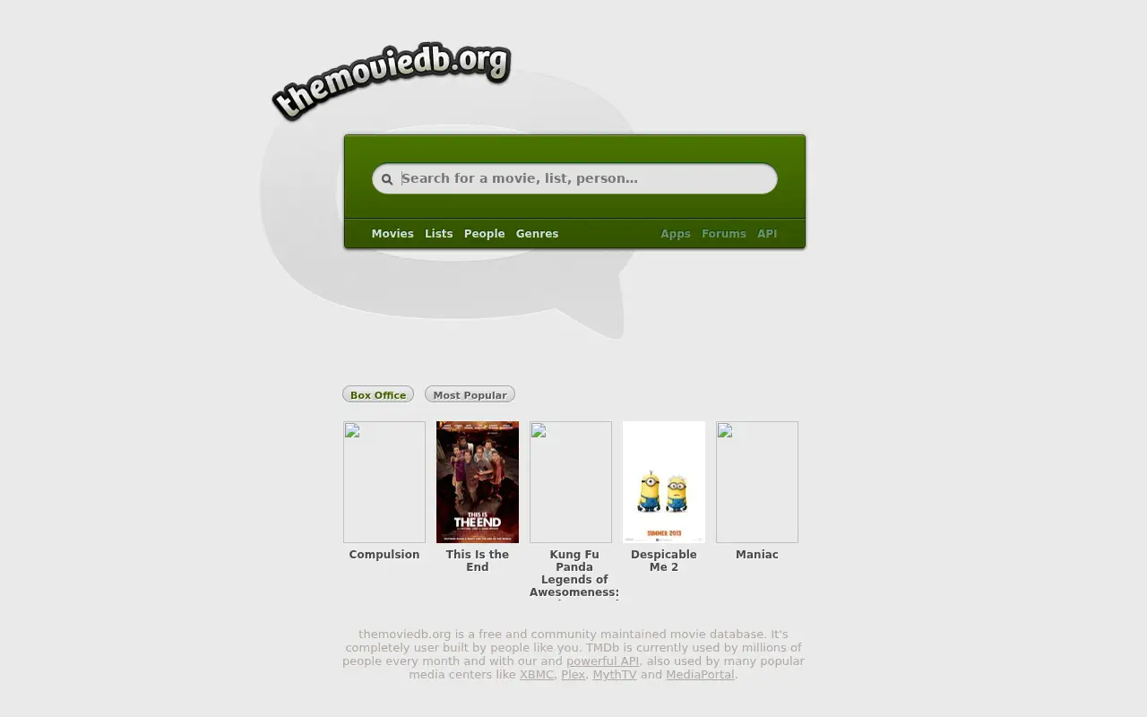 themoviedb.org in 2013